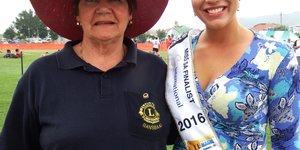 Ina Ogilvie, Lionpresident met Mej Suid-Afrika Finalis, Marciel Hopkins